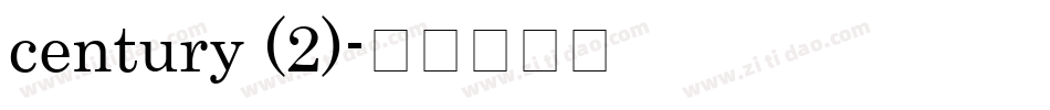 century (2)字体转换